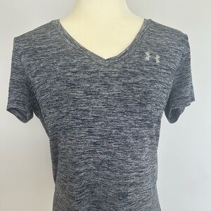 Under Armour Gray/Navy Fitted Short Sleeve T-Shirt
